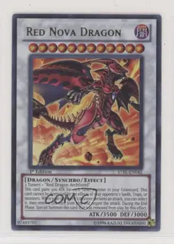 Red Nova Dragon 1st Ed. YuGiOh Starstrike Blast #STBL-EN042 2010 u3f - Image 1