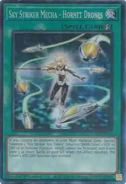 Sky Striker Mecha - Hornet Drones JUSH CR YGO Yugioh Justice Hunters - Image 1