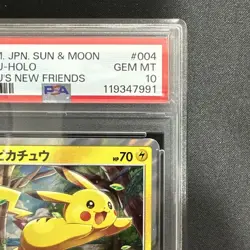 PSA 10 Pokemon Card Pikachu SM0 Pikachu and New Friends 004/004 - Image 3