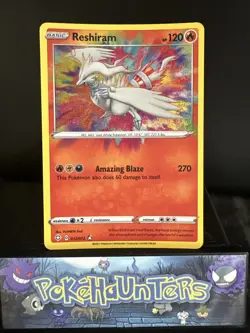 Pokemon Card Reshiram 017/072 Shining Fates Amazing Rare Holo Near Mint - Image 1