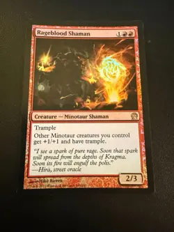 Magic The Gathering - MTG Rageblood Shaman Foil 138/249 LP - Image 1