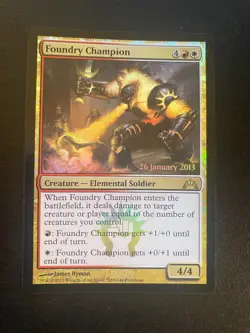 Magic The Gathering MTG - Foundry Champion FOIL 165/249 Prerelease Promo NM - Image 1