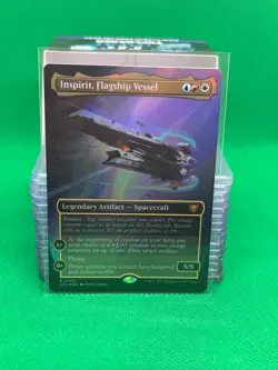 MTG Edge of Eternities Commander - Inspirit, Flagship Vessel (Borderless Foil) - Image 1