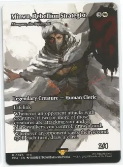 Minwu, Rebellion Strategist - 25 - EX - Final Fantasy - MTG - NM - ENG - Image 1