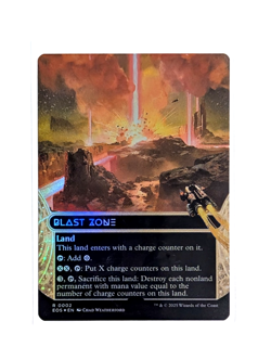 Blast Zone R 0002 Borderless FOIL MTG Edge Of Eternities EOS EN NM/M - Image 1