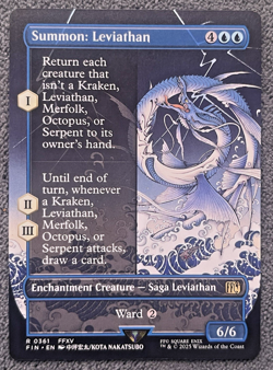 Summon: Leviathan (Borderless) Final Fantasy Regular - NM #361 MTG FIN - Image 1