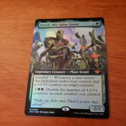 MTG Bristly Bill Spine Sower Borderless Extended Art Foil OTJ Outlaws of Thunder - Image 1