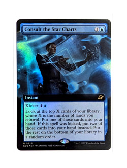 Consult the Star Charts R 0325 Extended Art FOIL MTG Edge Of Eternities EOE NM/M - Image 1