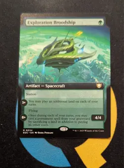 Exploration Broodship Extended Art Rare Edge of Eternities Commander EOC 034 MTG - Image 1