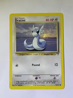 1999 Dragonair (18/102) and 2002 Dratini (72/110) Non-Holo Pokemon Cards - Image 5