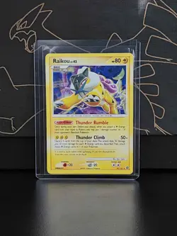 2007 Pokemon TCG Secret Wonders Raikou #16/132 Holo Cracked Ice LP - Image 3