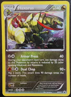 Pokemon TCG Haxorus BW Black Star Promos BW57 Holofoil - Image 1