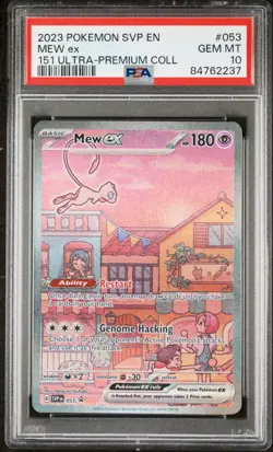 2023 POKEMON SVP EN-SV PROMO 151 ULTRA-PREMIUM COLLECTION #053 MEW EX PSA 10 - Image 1