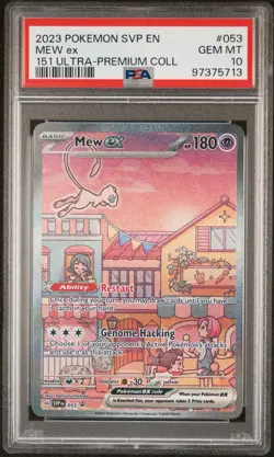 2023 POKEMON SVP EN-SV PROMO 151 ULTRA-PREMIUM COLLECTION #053 MEW EX PSA 10 - Image 2
