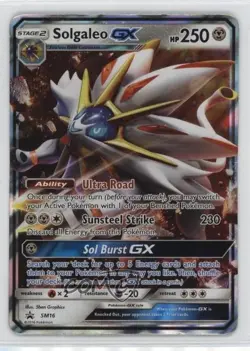 Solgaleo GX Pokemon Sun & Moon Black Star Promo #SM16 0d7t - Image 1