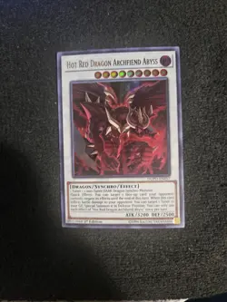 Hot Red Dragon Archfiend Abyss - DUPO-EN057 - Ultra Rare 1st Ed Yugioh - LP - Image 1