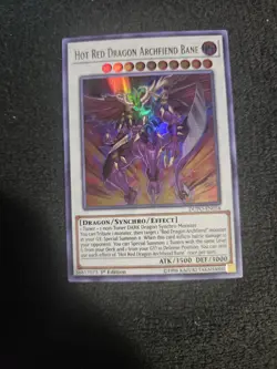 1X Hot Red Dragon Archfiend Bane - DUPO-EN058 - Ultra Rare 1st Edition yugioh - Image 1