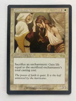 Faith Healer Urza's Saga Regular Magic the Gathering MTG Card - Image 1
