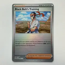Ink/Error Card - Black Belt’s Training 099/131 Sv: Prismatic Evolutions Pokemon - Image 1