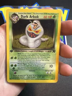 Dark Arbok 2/82 Team Rocket 1st Edition Holo rare Pokemon card - Image 1