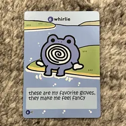 Pokiebubies 1st Edition - Whirlie 42 Fanmade Pokemon Card Chef Ken Lee Poliwhirl - Image 1