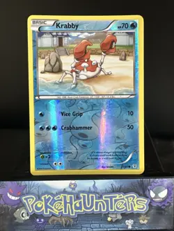 Pokemon Card Krabby 21/83 Generations Reverse Holo Rare L/P - Image 1