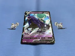 Pokemon TCG Shadow Rider Calyrex V SWSH131 Promo (NM) Holo Half Art Pokemon Card - Image 3