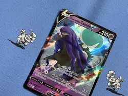 Pokemon TCG Shadow Rider Calyrex V SWSH131 Promo (NM) Holo Half Art Pokemon Card - Image 4