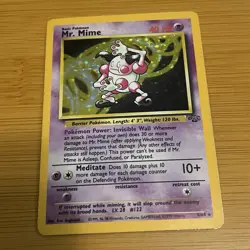 Mr. Mime 6/64 Jungle Holo Pokemon TCG Pokemon Card - Image 3