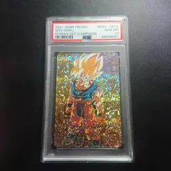 PSA10 Super Dragon Ball Heroes Bm3-Sec2 Son Goku Trading Card - Image 1