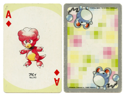 2000 Magby Ace of Diamonds Pokemon Silver Part 2 Playing Card Japan Original - Image 1