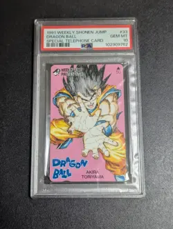 PSA 10 Dragon Ball Z Telephone Card Son Goku Shonen Jump Mint Condition - Image 1
