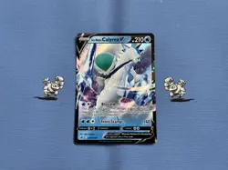 Pokemon TCG Ice Rider Calyrex V SWSH130 Promo (NM) Holo Half Art Pokemon Card - Image 1
