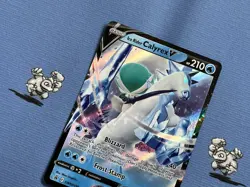Pokemon TCG Ice Rider Calyrex V SWSH130 Promo (NM) Holo Half Art Pokemon Card - Image 2