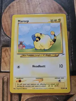 Pokemon Mareep Neo Destiny 75/105 Regular Card LP - Image 1
