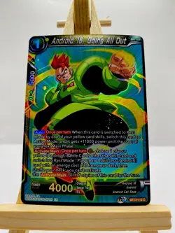 Dragon Ball Super CCG Android 16, Going All Out BT13-112 C Foil Bandai Card - Image 1