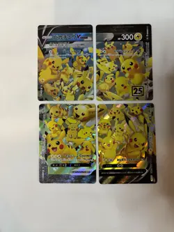 Pokemon Pikachu 25th Anniversary 4 Card Promo NM - Image 1