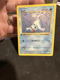 Pokemon Seel 41/102 1st Edition Shadowless Base Set Card - Image 2