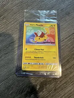 Pokemon Card - Ash’s Pikachu “I Choose You” SM108 - Black Star Promo - Sealed - Image 1
