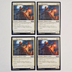 MTG Steadfast Sentry (M20 Core Set 2020) 040/280 (NEAR MINT) (4X) - Image 1