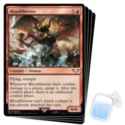 BLOODTHIRSTER X4 Warhammer 40,000 Magic MTG MINT CARD - Image 1
