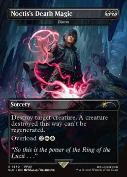 Damn "Noctis's Death Magic" - Extended Art SLD NM MTG - Image 1