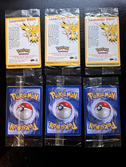 10 x Sealed Sets of 3 Pokemon Movie Promo Legendary Birds - Image 2