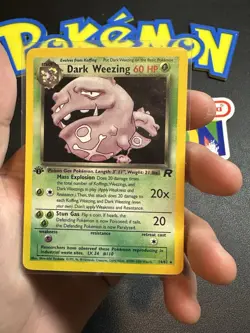 1st Edition Dark Weezing 14/82 - Team Rocket - Holo - Pokemon - NM - Image 1