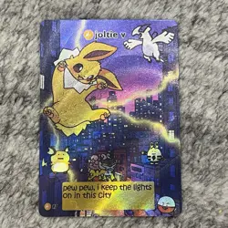 Joltie V Pokiebubies V2 1st Edition Fan Art 97 Chef Ken Lee Pokemon Jolteon - Image 1
