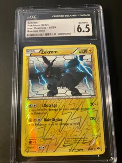 CGC 6.5 zekrom next destinies reverse 2012 Pokemon - Image 1