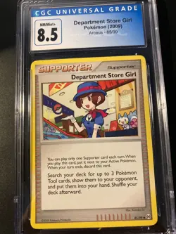 CGC 8.5 department store girl arceus 2009 Pokemon - Image 1