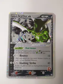 Pokemon TCG - Rocket's Scyther Ex 102/109 MP Team Rocket Returns SWIRL - Image 1