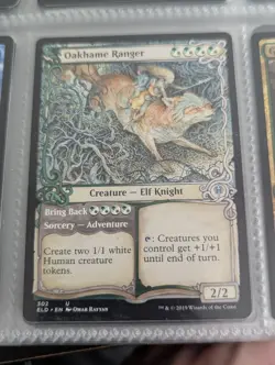 MTG Oakhame Ranger SHOWCASE Throne of Eldraine Uncommon NM/M (F) - Image 1