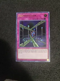 Fiendish Chain LCKC-EN095 1st Ultra Rare NM Yugioh Card - Image 1